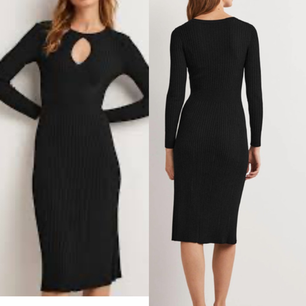 American Eagle "Soft & Sexy" black midi dress Size M